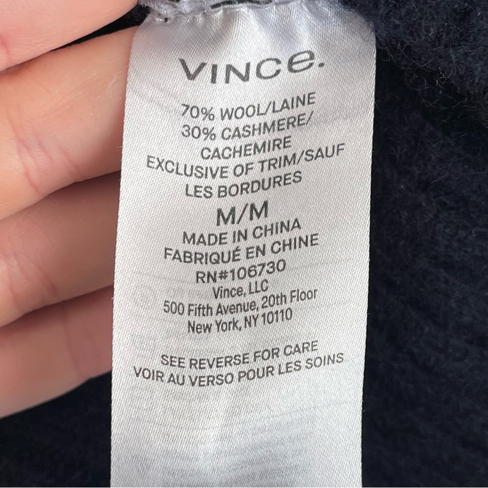 ✨ Vince Wool Cashmere Ribbed Dress in Coastal Blue ✨ - Picture 5 of 6